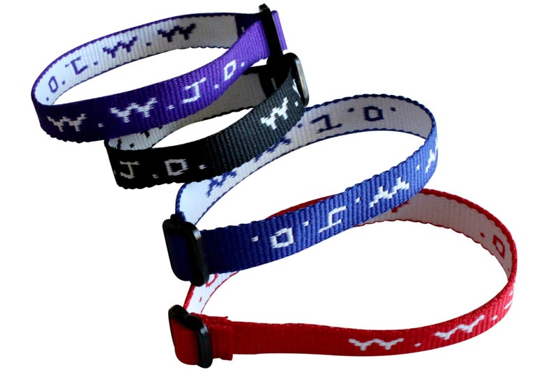 SHAMZBEST 12 WWJD Bracelets - What Would Jesus Do Woven Wristbands Per Pack - Religious Christian WWJD Bracelet for fundraisers Red, Blue, Black and Purple Colors Perfect for Men Wome (Black) - Image 3